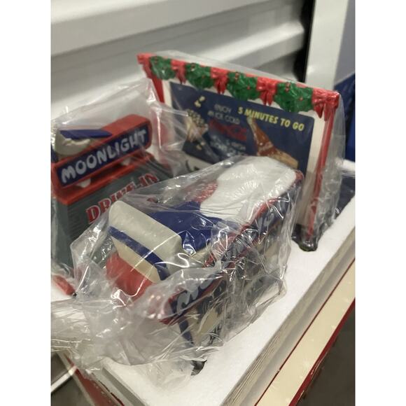 VTG 1990 TOWN SQUARE COLLECTION COCA COLA MOONLIGHT DRIVE-IN THEATER - Picture 7 of 13